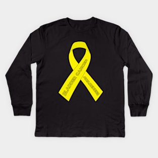 Bladder Cancer Awareness Kids Long Sleeve T-Shirt